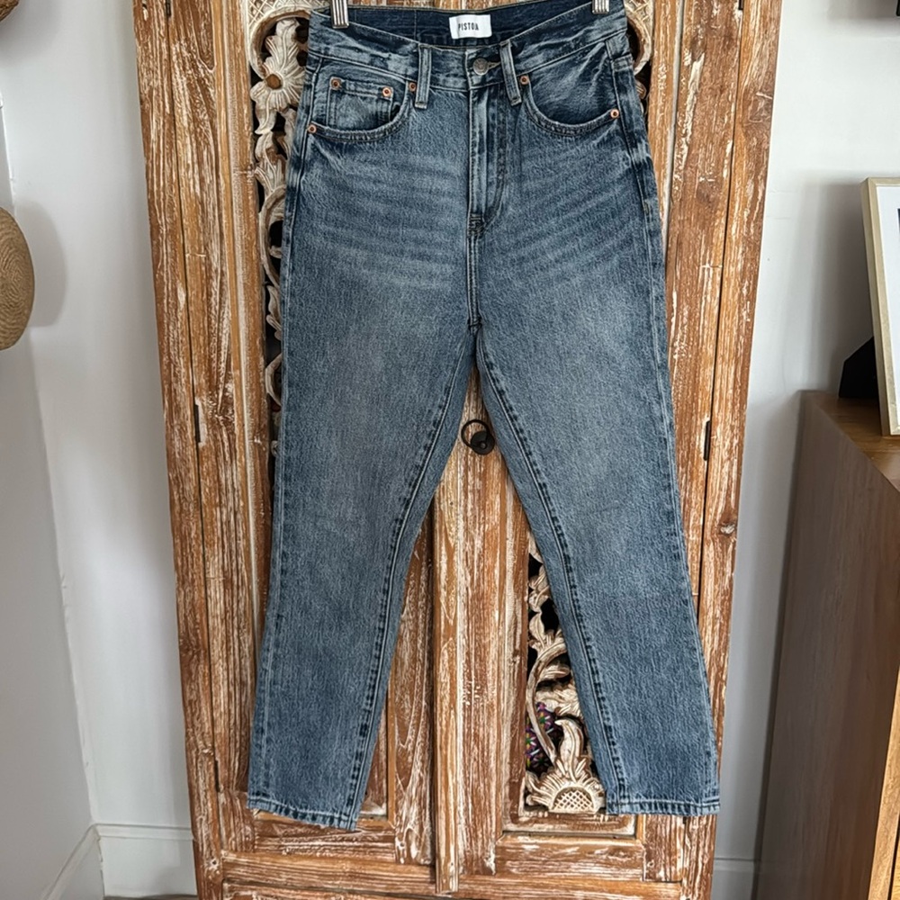 Pistola Keaton High Waist Slim Straight Leg Jeans (Play Day)